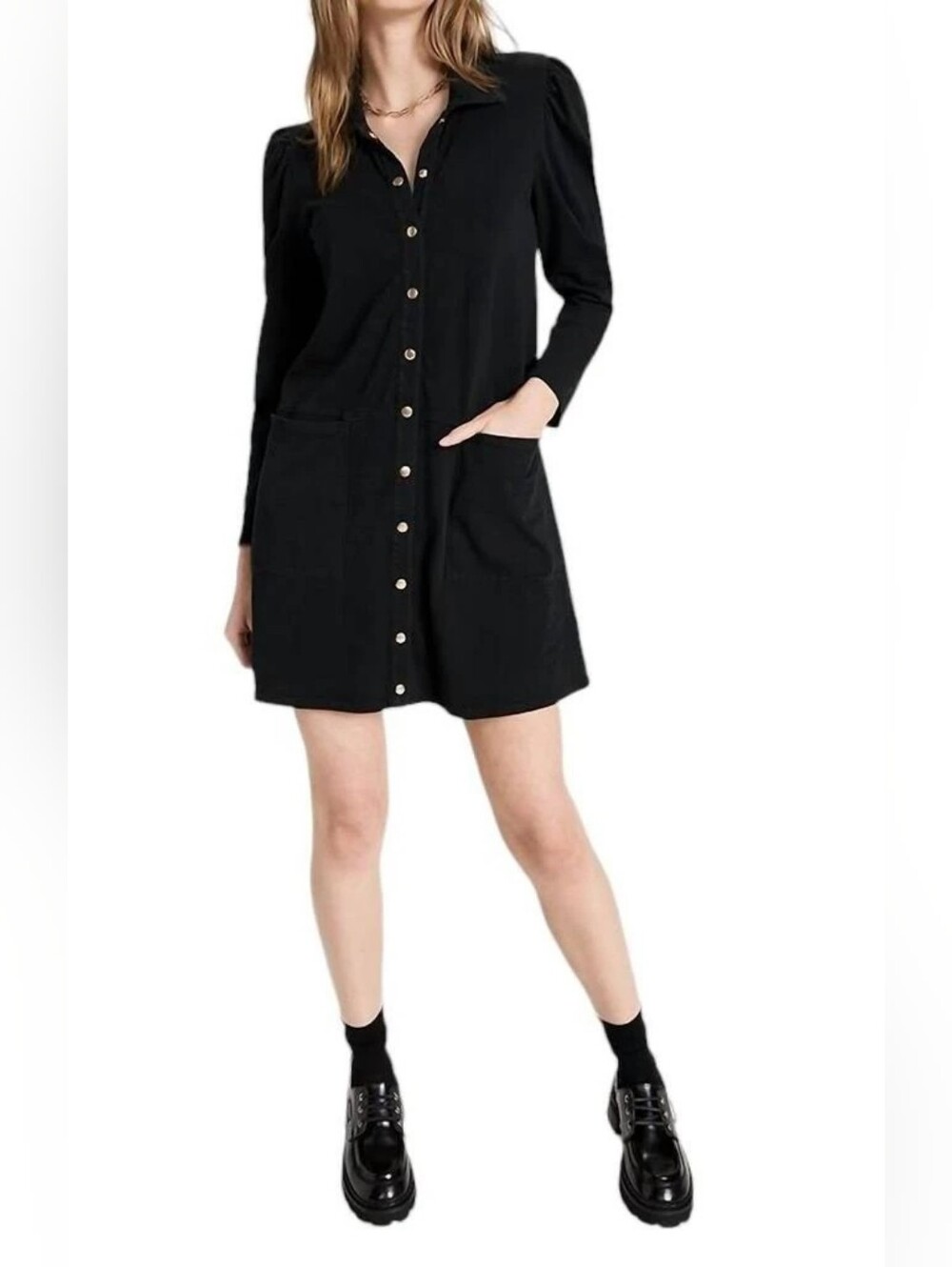 Nation Ltd Brooks Retro Snapped Mini Dress